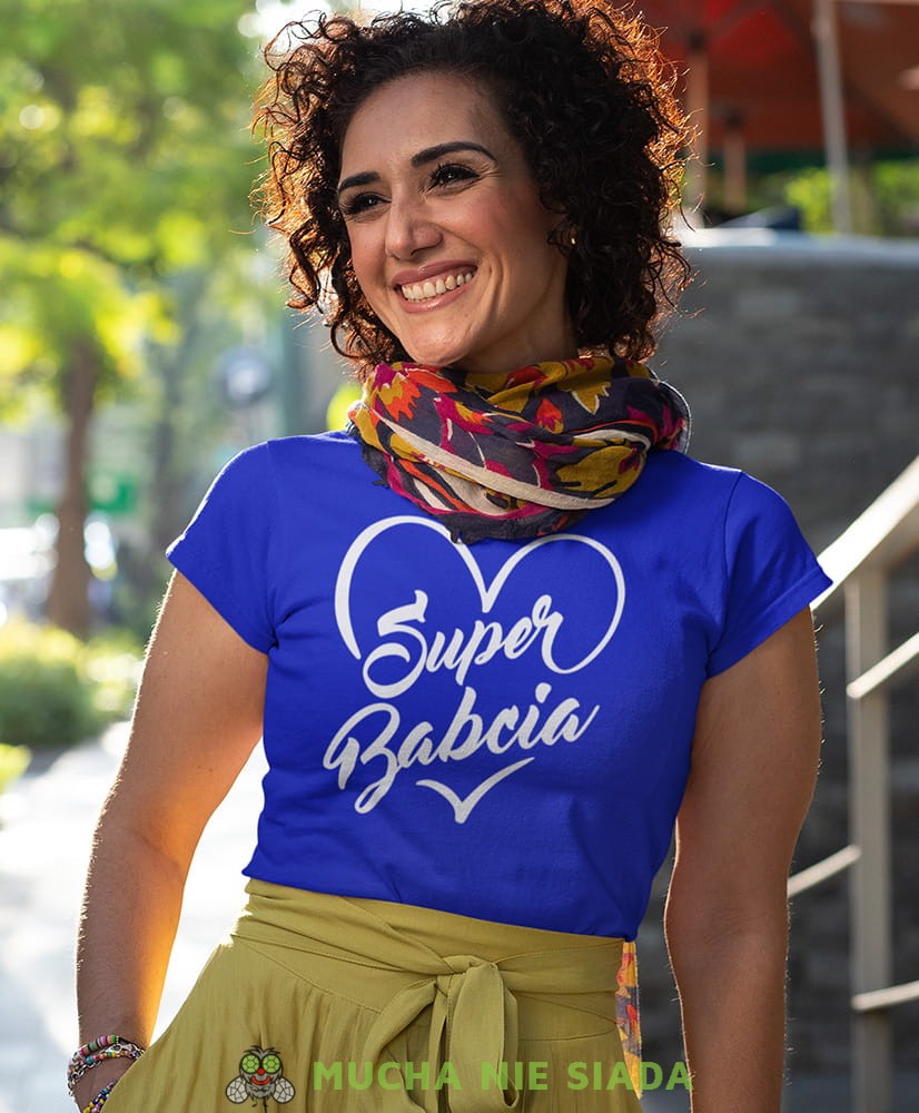 Koszulka dla babci - Super babcia serce
