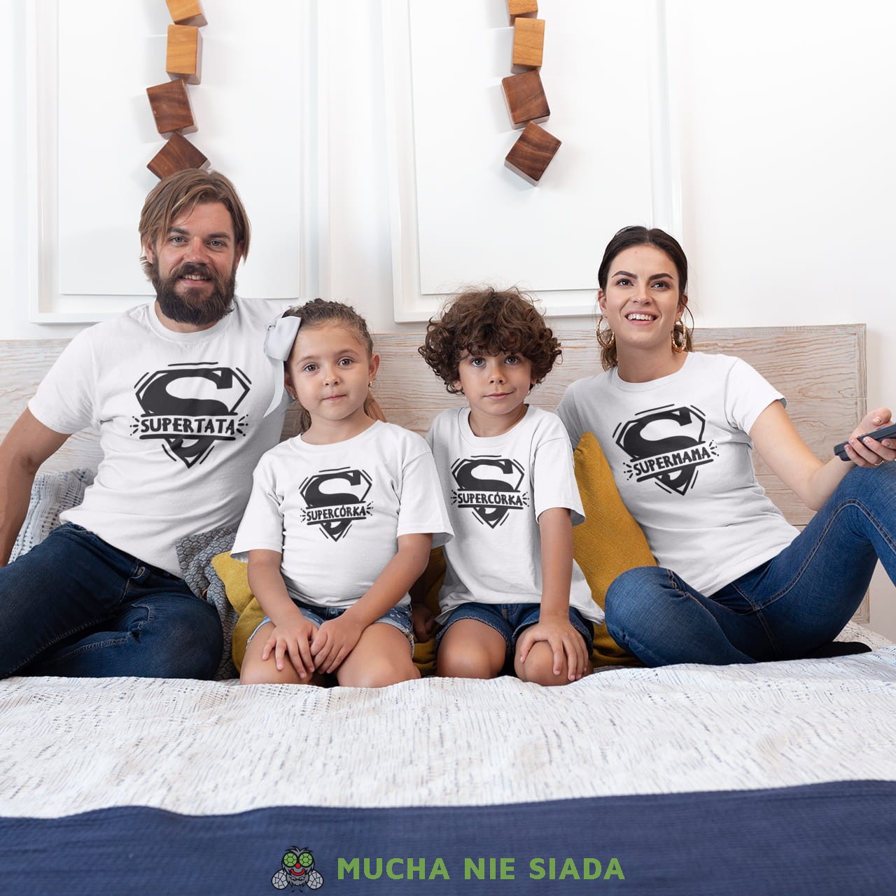 SUPER RODZINA zestaw koszulek rodzinnych