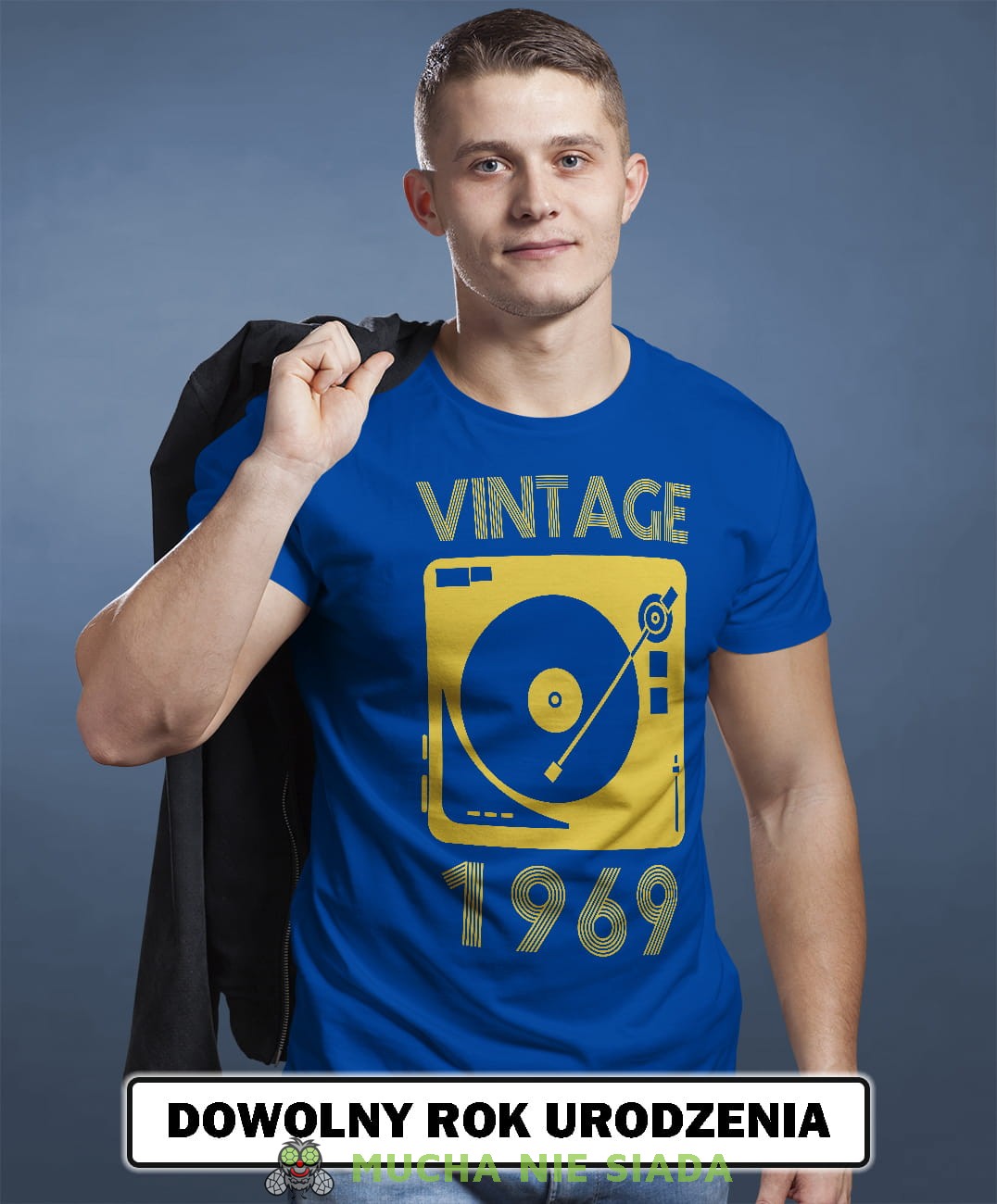 Męska Koszulka Urodzinowa - Vintage adapter