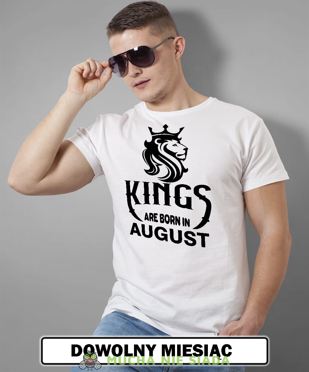 Męska Koszulka Urodzinowa - Kings are born in...