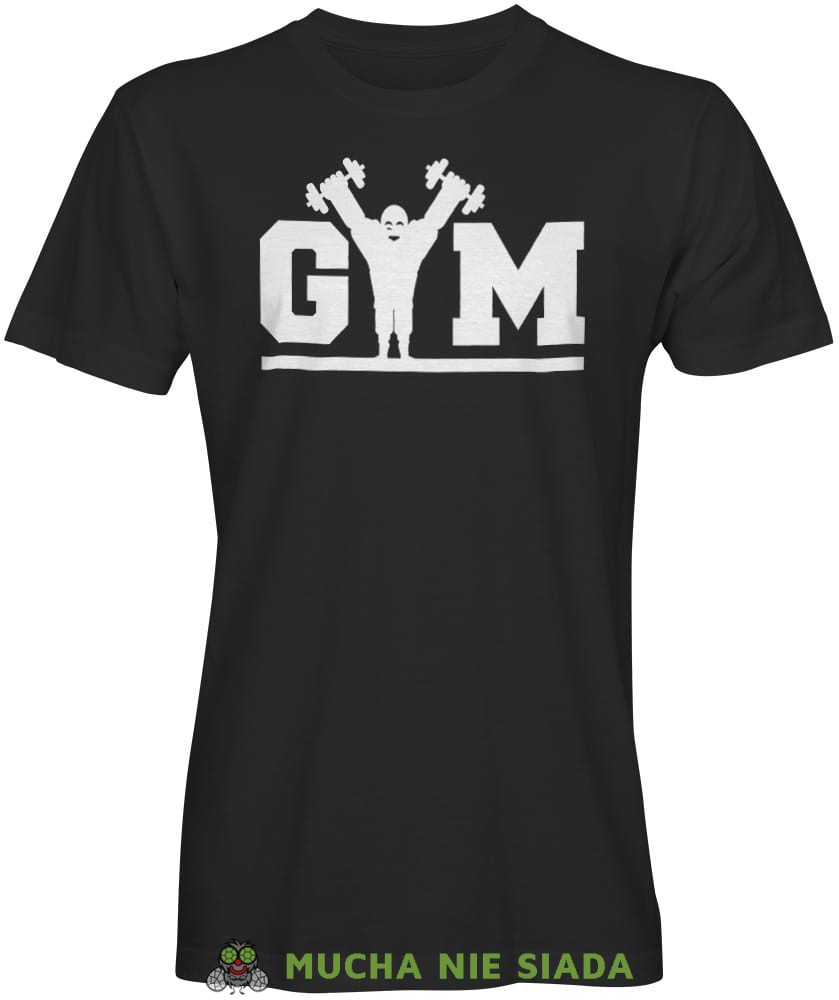 Gym, siłacz, czarna męska koszulka na siłownię koszulka sportowa, crossfit, na siłownię.jpg