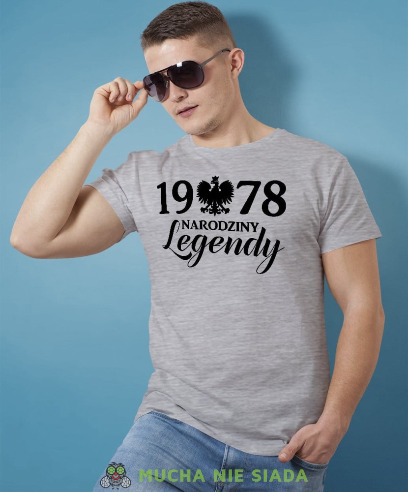 Narodziny legendy Orzeł Polski Koszulka Urodzinowa szara