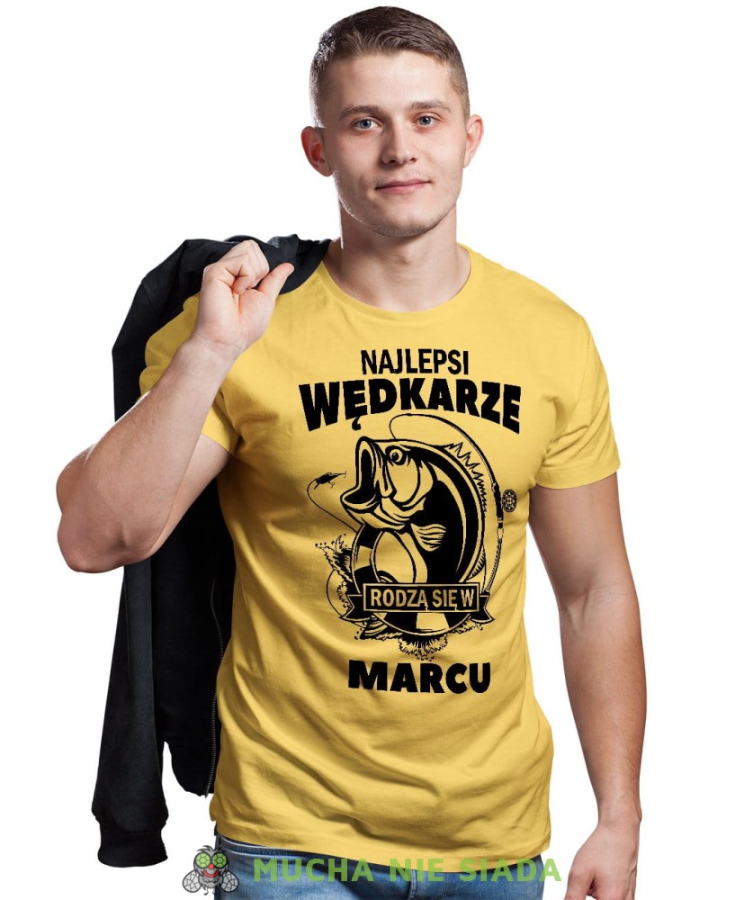Najlepsi wędkarze rodzą się w... żółta koszulka urodzinowa