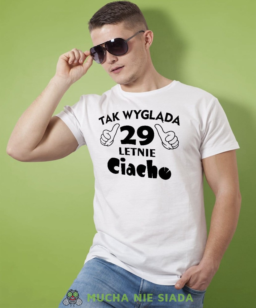Tak wygląda ciacho Koszulka urodzinowa biała