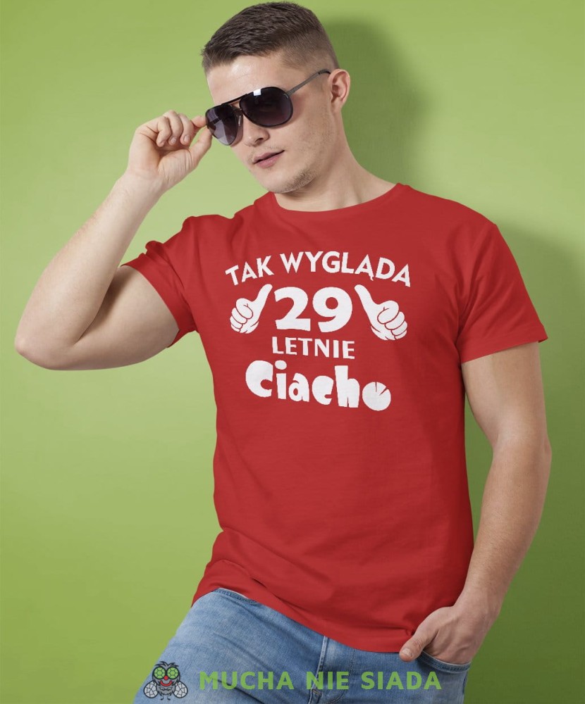 Tak wygląda ciacho Koszulka urodzinowa czerwona