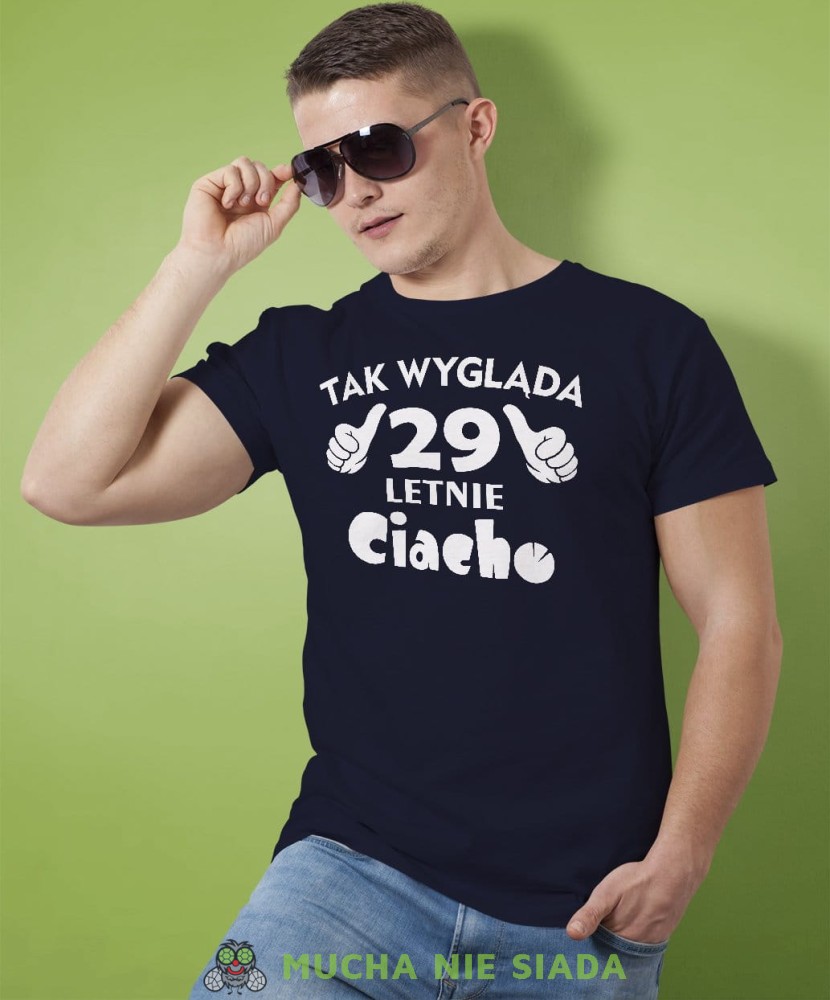 Tak wygląda ciacho Koszulka urodzinowa granatowa