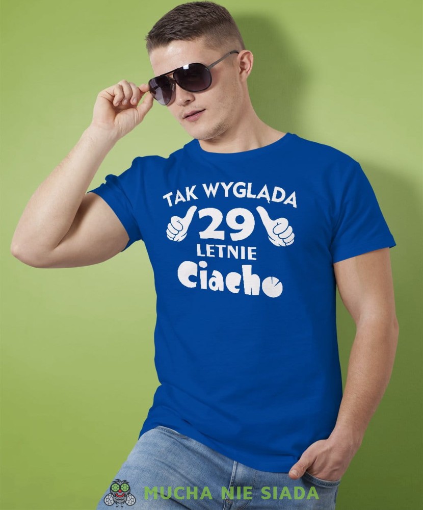 Tak wygląda ciacho Koszulka urodzinowa niebieska