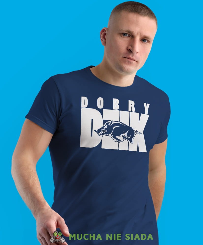 dobry dzik, granatowa koszulka na siłownię, męska koszulka, koszulka sportowa, na sport, gym, na siłownię.jpg