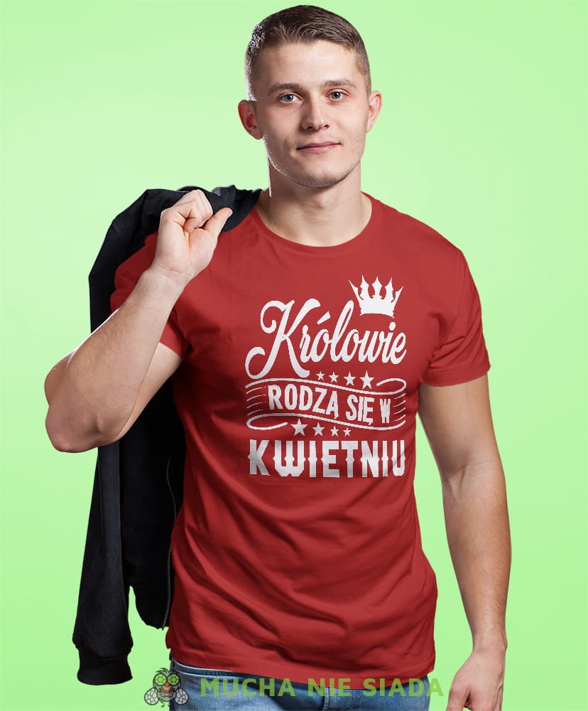 krolowie rodza sie w... męska czerwona koszulka urodzinowa na urodziny.jpg