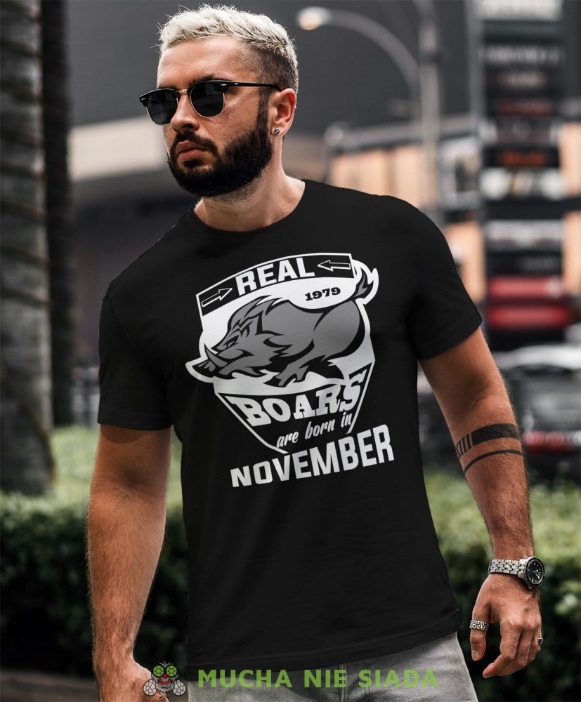 Real boars are born in... Koszulka urodzinowa