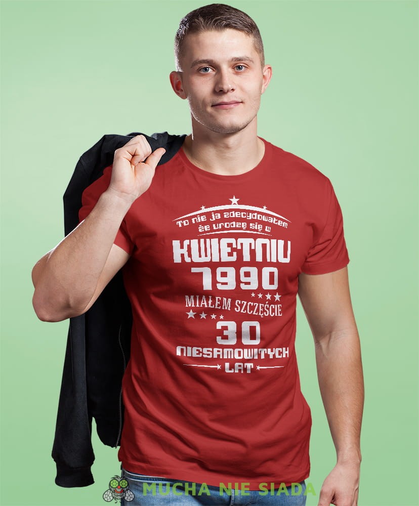 to nie ja zdecydowałem że urodzę się w... męska czerwona koszulka urodzinowa na urodziny.jpg