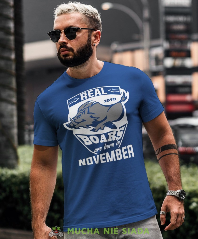 Real boars are born in... Koszulka urodzinowa