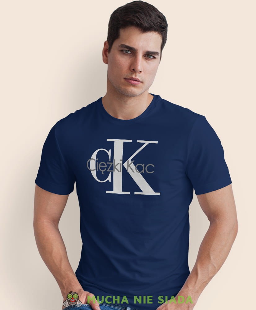 ciężki kac, granatowa męska koszulka z nadrukiem, na co dzień, na prezent, fajna koszulka, dla chłopaka.jpg