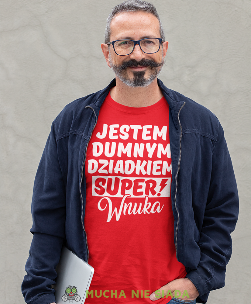 jestem dumnym dziadkiem super wnuka czerwona koszulka męska dla dziadka, na urodziny, na dzień dziadka, na prezent.jpg.png