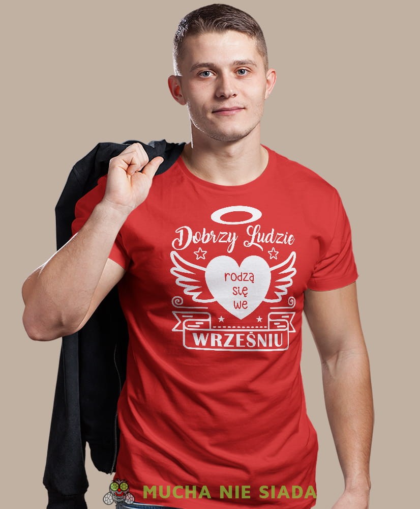 dobrzy ludzie rodzą się... czerwona męska koszulka urodzinowa, na urodziny, na prezent.jpg