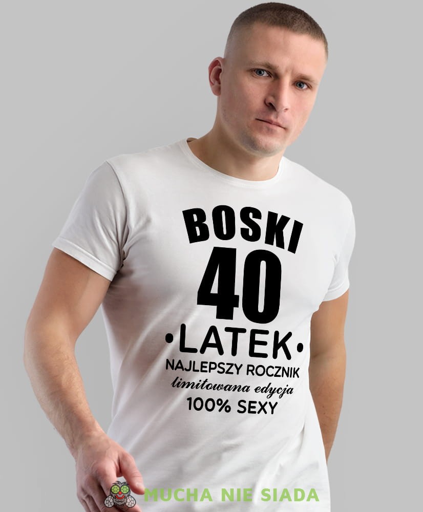 boski, najlepszy rocznik limitowana edycja 100% sexy, biała męska koszulka urodzinowa, na urodziny, na prezent, fajna koszulka, dla chłopaka, dla mężajpg.jpg