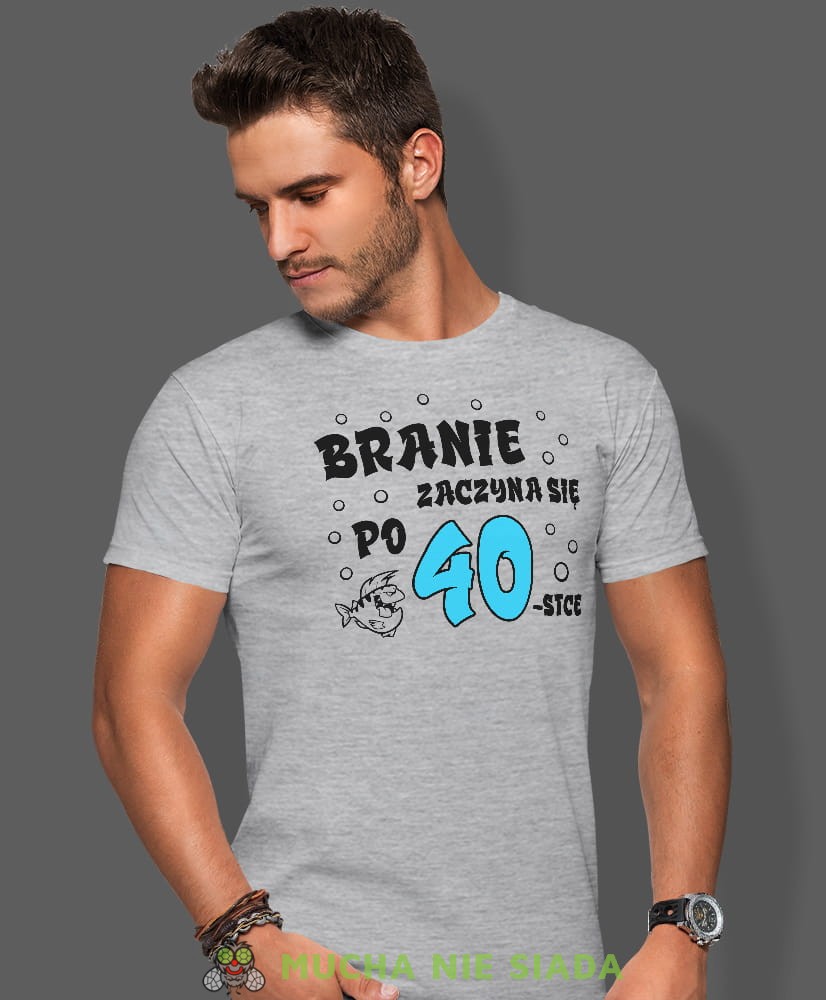 branie zaczyna sie po 20, 30, 40 ,50 ,60, szara męska koszulka urodzinowa, na urodziny, na prezent, fajna koszulka, dla chłopaka, dla męża.jpg