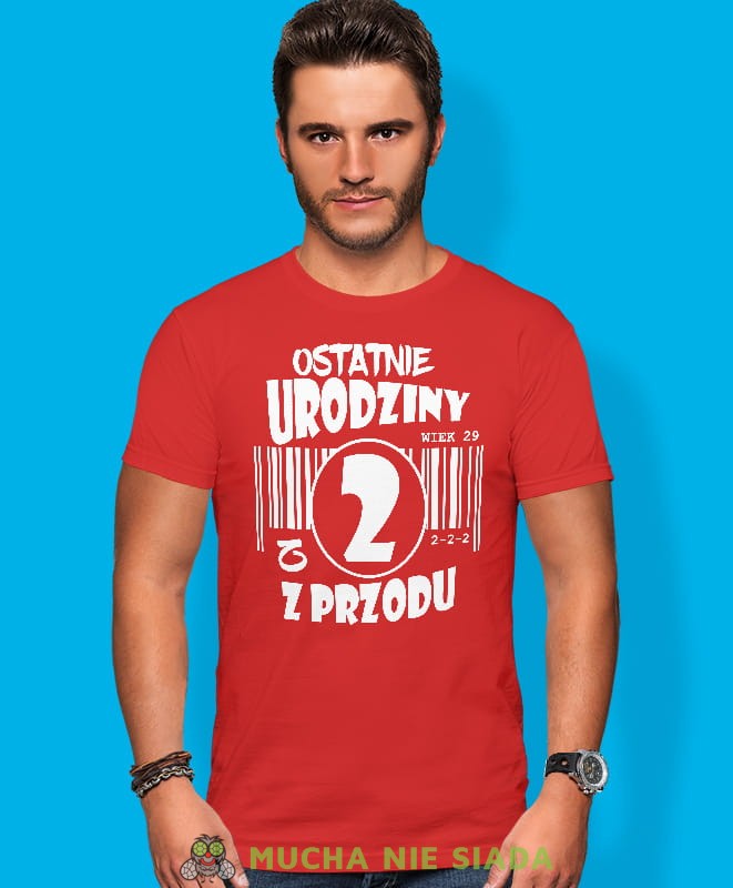 ostatnie urodziny z 2, 3, 4, 5, 6, 7 z przodu, czerwona męska koszulka urodzinowa, na urodziny, na prezent, fajna koszulka, dla chłopaka, dla męża.jpg