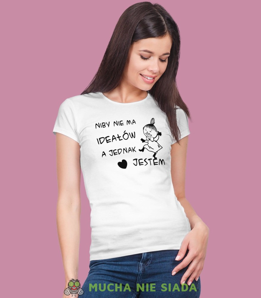 Niby nie ma ideałów a jedna jestem. Damska koszulka Mała Mi