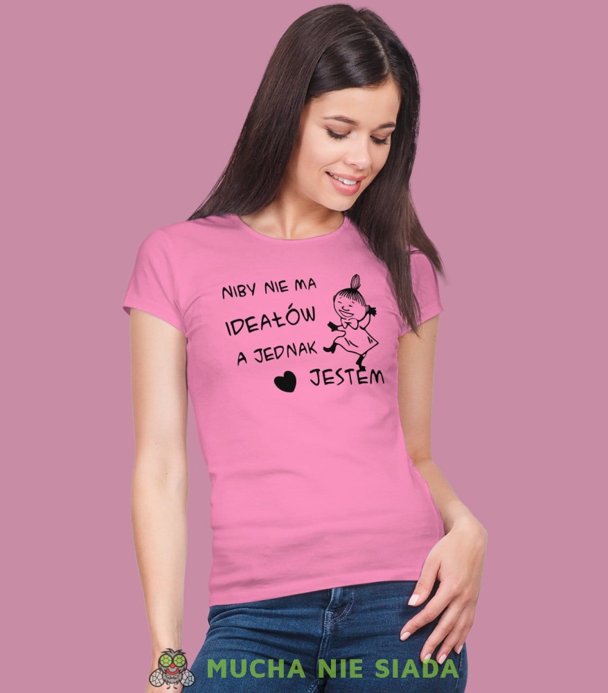 Niby nie ma ideałów a jedna jestem. Damska koszulka Mała Mi