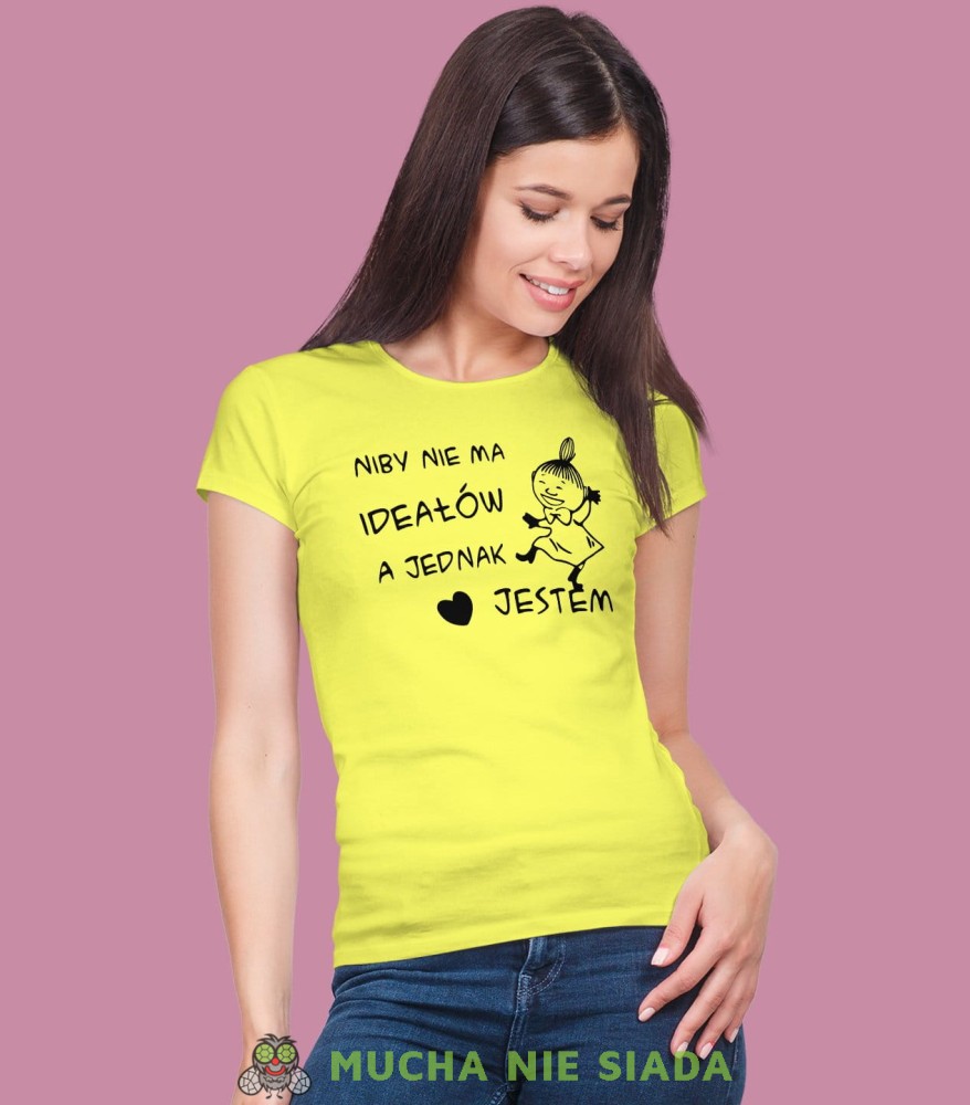 Niby nie ma ideałów a jedna jestem. Damska koszulka Mała Mi