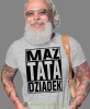 Mąż Tata Dziadek, szara koszulka męska dla dziadka, na urodziny, na dzień dziadka, na prezent, mucha nie siada, mns sklep.jpg