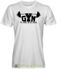 Gym go hard or go home, biała męska koszulka na siłownię koszulka sportowa, crossfit, na siłownię.jpg