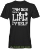 The iron doesn't lift it self, czarna koszulka na siłownię, męska koszulka, koszulka sportowa, crossfit, gym, na siłownię.jpg