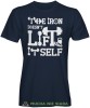 The iron doesn't lift it self, granatowa koszulka na siłownię, męska koszulka, koszulka sportowa, crossfit, gym, na siłownię.jpg