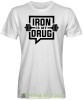 Iron is my drug, biała męska koszulka na siłownię koszulka sportowa, crossfit, gym, na siłownię.jpg