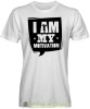 I am my motivation, biała koszulka na siłownię, męska koszulka, koszulka sportowa, crossfit, gym, na siłownię.jpg