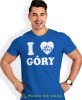 Męska koszulka z nadrukiem - Kocham góry, I love góry - Idealna za wypad w góry, niebieska koszulka z nadrukiem, wycieczka w góry, górska wyprawa, T-shirt do miłośników turystyki górskiej, mucha nie siada koszulki.jpg
