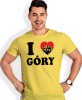 Męska koszulka z nadrukiem - Kocham góry, I love góry - Idealna za wypad w góry, żółta koszulka z nadrukiem, wycieczka w góry, górska wyprawa, T-shirt do miłośników turystyki górskiej, mucha nie siada koszulki.jpg