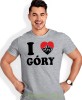 Męska koszulka z nadrukiem - Kocham góry, I love góry - Idealna za wypad w góry, szara koszulka z nadrukiem, wycieczka w góry, górska wyprawa, T-shirt do miłośników turystyki górskiej, mucha nie siada koszulki.jpg