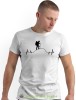 Męska koszulka z nadrukiem - Góry linia życia wędrowiec - Idealna za wypad w góry, biała koszulka z nadrukiem, wycieczka w góry, górska wyprawa, T-shirt do miłośników turystyki górskiej, mucha nie siada koszulki.jpg