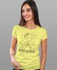 Damska koszulka z nadrukiem - Wlezę wszędzie - Idealna za wypad w góry, żółta koszulka z nadrukiem, wycieczka w góry, górska wyprawa, T-shirt dla miłośników turystyki górskiej, mucha nie siada koszulki.jpg