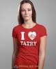 Damska koszulka z nadrukiem - Kocham Tatry, I love Tatry - Idealna na wypad w góry, czerwona koszulka z nadrukiem, wycieczka w góry, górska wyprawa, T-shirt dla miłośników turystyki górskiej, mucha nie siada koszulki.jpg