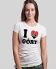 Damska koszulka z nadrukiem - Kocham góry, I love góry - Idealna na wypad w góry, biała koszulka z nadrukiem, wycieczka w góry, górska wyprawa, T-shirt dla miłośników turystyki górskiej, mucha nie siada koszulki.jpg