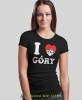Damska koszulka z nadrukiem - Kocham góry, I love góry - Idealna na wypad w góry, czarna koszulka z nadrukiem, wycieczka w góry, górska wyprawa, T-shirt dla miłośników turystyki górskiej, mucha nie siada koszulki.jpg