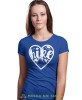 Damska koszulka z nadrukiem - Hike góry serce - Idealna za wypad w góry, niebieska koszulka z nadrukiem, wycieczka w góry, górska wyprawa, T-shirt dla miłośników turystyki górskiej, mucha nie siada koszulki.jpg