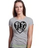 Damska koszulka z nadrukiem - Hike góry serce - Idealna za wypad w góry, szara koszulka z nadrukiem, wycieczka w góry, górska wyprawa, T-shirt dla miłośników turystyki górskiej, mucha nie siada koszulki.jpg