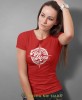 Damska koszulka z nadrukiem - Hike more - Idealna za wypad w góry, czerwona koszulka z nadrukiem, wycieczka w góry, górska wyprawa, T-shirt dla miłośników turystyki górskiej, mucha nie siada koszulki.jpg