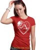Damska koszulka z nadrukiem - Góry kompas serce - Idealna za wypad w góry, czerwona koszulka z nadrukiem, wycieczka w góry, górska wyprawa, T-shirt dla miłośników turystyki górskiej, mucha nie siada koszulki.jpg