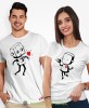 Roboty Magnez na serce, białe koszulki dla par, dla męża, dla żony, walentynki, fajne koszulki, t-shirty dla par, mucha nie siada, mns.jpg