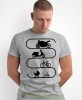 Ewolucja motocyklisty, szara męska koszulka, koszulka dla motocyklisty, koszulki na motocykl, męska koszulka na motocykl na prezent dla miłośnika motocykli.jpg