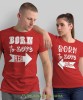 Born to love her Born to love him, czerwone koszulki dla par, dla męża, dla żony, dla chłopaka, dla dziewczyny, dla zakochanych, dla par, walentynki, fajne koszulki, t-shirty dla par, mucha nie siada, mns.jpg