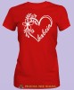 Babcia Kwiatowe serce, czerwona koszulka damska dla babci, na urodziny, na dzień babci, na prezent dla babci, koszulka dla babci, mucha nie siada sklep, mns.jpg