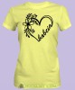Babcia Kwiatowe serce, żółta koszulka damska dla babci, na urodziny, na dzień babci, na prezent dla babci, koszulka dla babci, mucha nie siada sklep, mns.jpg