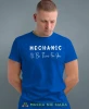 Mechanic, niebieska męska koszulka, prezent dla mechanika, koszulka z nadrukiem dla mechanika, koszulka dla mechanika, koszulki dla mechanika, mucha niesiada, mns.webp