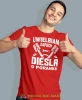 Uwielbiam zapach diesla o poranku, czerwona męska koszulka, prezent dla mechanika, koszulka z nadrukiem dla mechanika, koszulka dla mechanika, koszulki dla mechanika, mucha niesiada, mns.webp